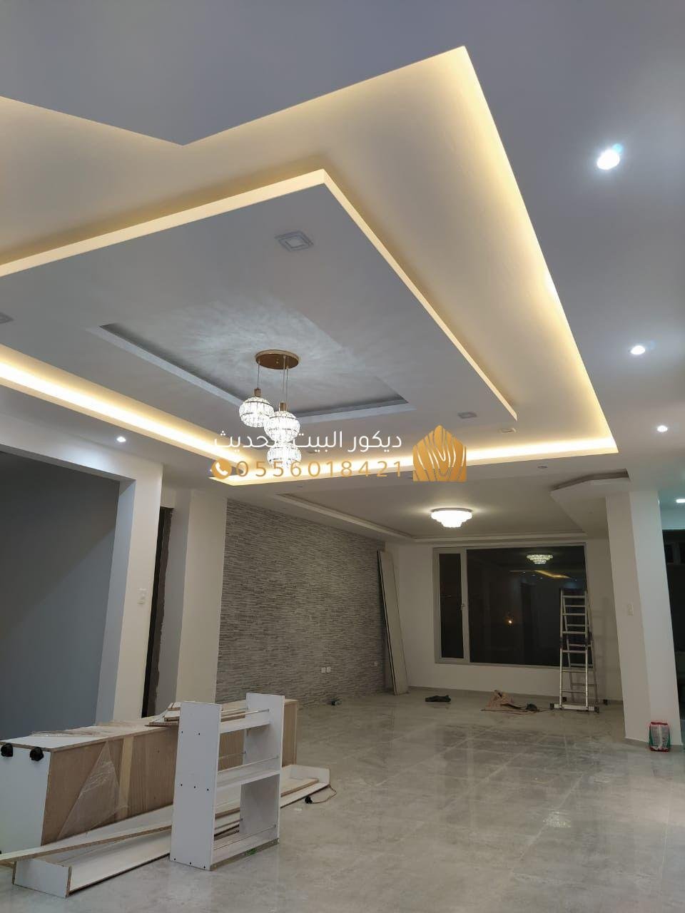 تصميم داخلي حديث مع دهانات مميزة
