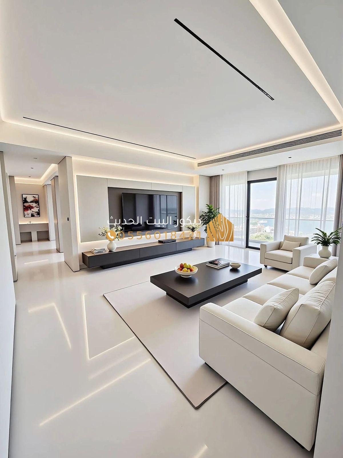 ديكورات غرف النوم في الرياض أرضيات خشبية وستائر فاخرة